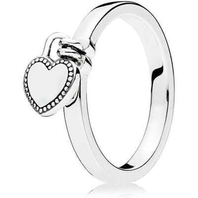 925 Sterling Zilveren Ring Rozen Liefdesslot Hart Ringen Voor Vrouwen Bruiloft Feest Sieraden 8 white