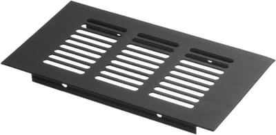 Ventilatierooster Decoratie - Luchtinlaat Afdekking - Verbeteren Luchtkwaliteit - Compact Ontwerp - 8 x 15 cm - Zwart