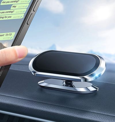 Auto Telefoon Houder Magnetische - Mobiele Telefoon Cradle Magneet - Dashboard Mount - Telefoonhouder Magneet incl. Metalen Plaatjes