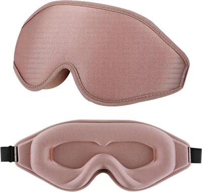 ApexArte® Oogmasker Slaap - Slaapmasker Vrouwen & Mannen - Extra Zacht - Roze