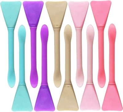 10-delige siliconen gezichtsmaskerborstelset, make-upspatel, maskerapplicator, huidverzorgingspatel, lotionspatel, gezichtscrèmeapplicator, SPA-make-uptools, doe-het-zelf gezichtsverzorging.
