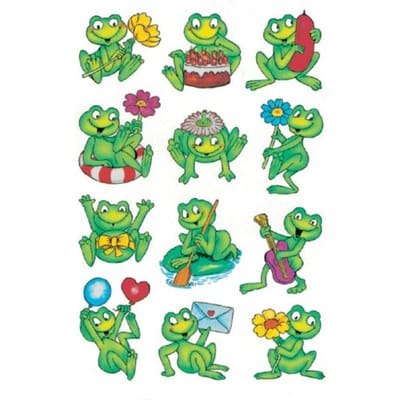 Huismerk Herma 5601 Etiket Kikker - Pakje met 3 velletjes stickers