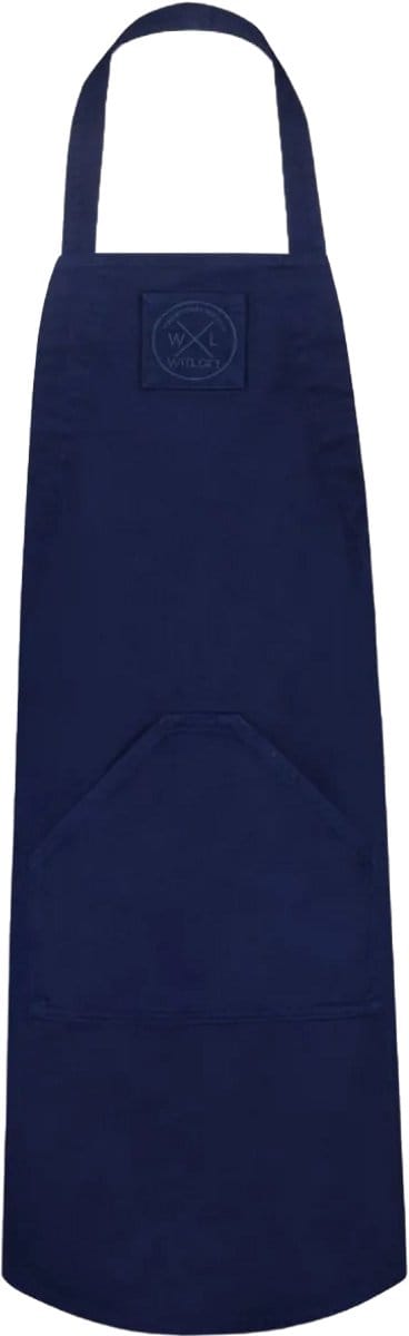 Witloft biologisch katoenen keukenschort - Unisex - Verstelbaar - Superzacht - Blauw