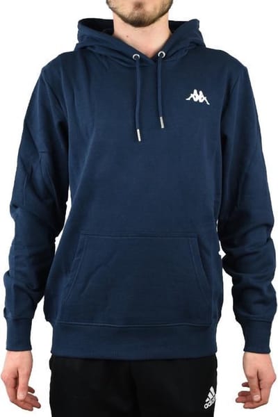 Kappa Vend Hooded 707390-19-4024, Mannen, Marineblauw, Sporttrui casual maat: M