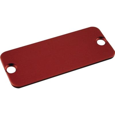 Hammond Electronics 1455CALRD-10 1455CALRD-10 End plate (l x b) 54 mm x 23 mm Aluminium Rood 10 stuk(s)