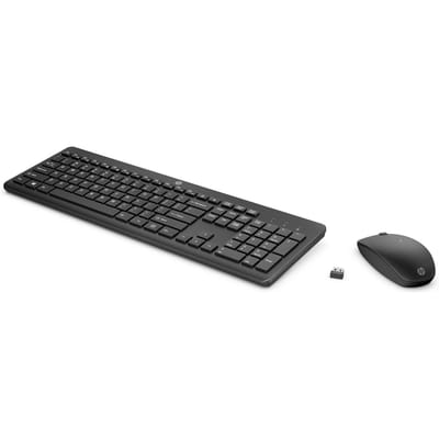HP 235 - Toetsenbord en Muis - Draadloos - QWERTY - Engels - Zwart