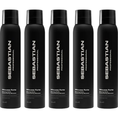 5x Sebastian Mousse Forte Strong Hold Volumizing Mousse 200ml