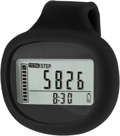 Stappenteller Clip - Fitness Tracker - Gezondheid Bijhouden - 3D Sensor Technologie - 48 x 46 mm - Zwart