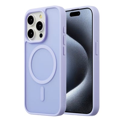 imoshion Hoesje - Geschikt voor iPhone 15 Pro - Color Guard Backcover geschikt voor MagSafe - Lila