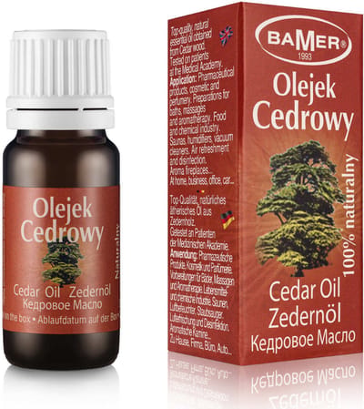 BAMER Cedroolie 7 ml - Etherische olie - Natuurlijke geur, aromatherapie