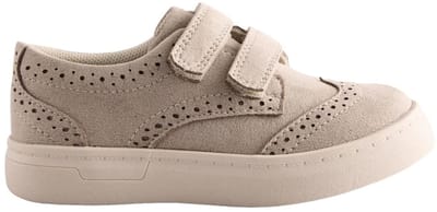 Next - Jongens - Brogues met klittenbandsluiting, brede pasvorm (G) - Naturel