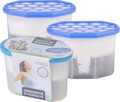 Urban Living Vochtonttrekker/vochtvanger/vochtopnemer - 3x - 350 ml - tegen schimmelvorming en condens