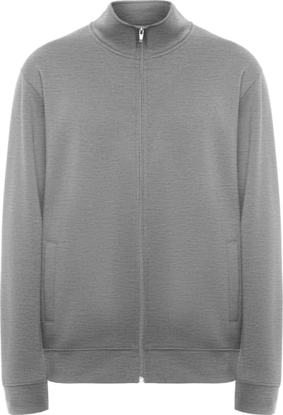 Roly - Ulan Sweater met Rits - Heather Grey 58 maat 3XL