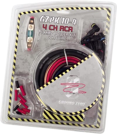 Auto Kabelset - Audio Accessoires - Krachtige Installatie - Compleet Met Zekering - 10mm² Stroomkabel - Zwart Rood