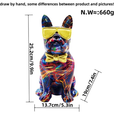 Premium Marmeren Glazen Hond Ornamenten Woonkamer Wijnkast Hars Ambacht Sample Ruimte Pluche Decoratie Decoratie