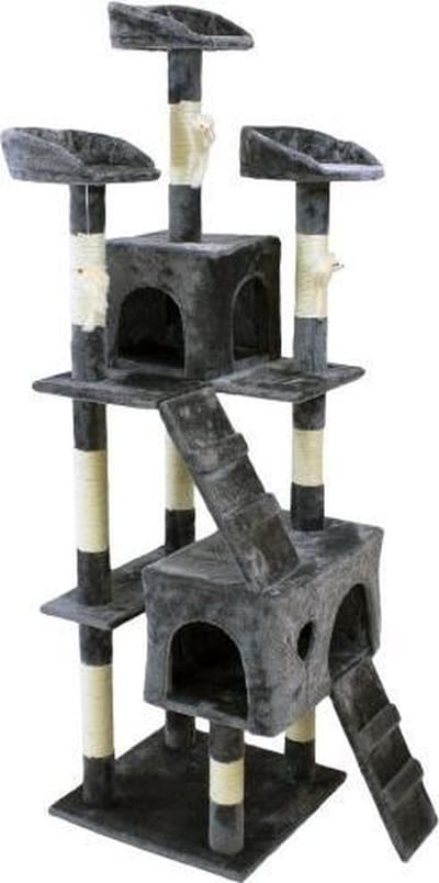 Topmast Krabpaal - Klimpaal - Kim - Grijs - 50 x 50 x 170 cm