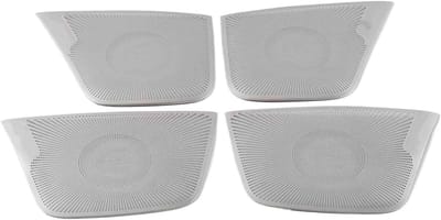 Autoluidspreker Covers - Speaker Trim Audio - Interieur Decoratie - Bescherming tegen Slijtage - 1 stuks - Zilver
