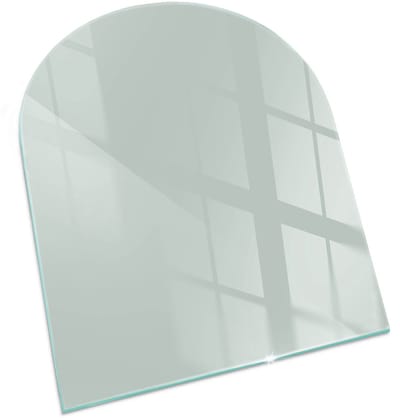 Tulup Kachel Vloerplaat - Kleur Lichtgroen Plaat Onder Houtkachel - 80 cm x 70 cm - Groente Plaat Voor Onder Houtkachel - Halfrond Kachel Vloerplaat - Vloerplaat Openhaard - Vloerplaat Voor Houtkachel - Plaat Voor Onder Kachel