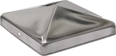 Wovar Paalkap RVS voor 12 x 12 cm Palen | Per Stuk | Paalafdekkap