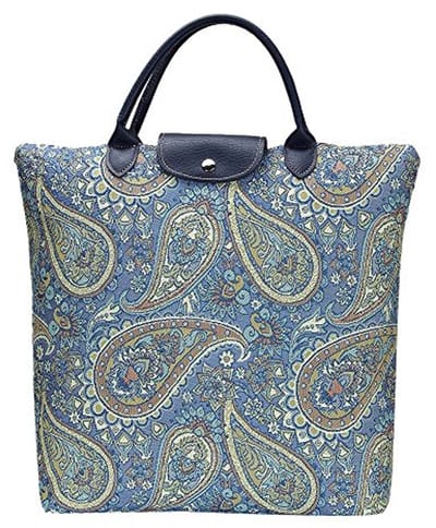 Vouwbare boodschappentas met paisley patroon - Herbruikbare tas met modieus ontwerp