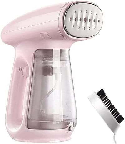 Handheld kledingstomer - Reis stomer - Kleding kreukvrij - Snelle opwarming - 230 ml tank - Roze