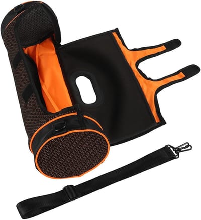 Draagtas Speaker - Opbergtas Beschermhoes - Draagbare Bescherming - Verstelbare Schouderriem - 51.5 cm - Zwart