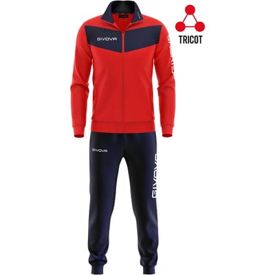 Givova Visa Trainingspak Rood,Blauw 8-10 Years Jongens