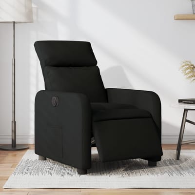vidaXL - Fauteuil - verstelbaar - elektrisch - stof - zwart