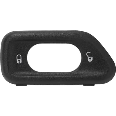 Voorportierschakelaar Frame Bezel Sierlijst Zijdeurvergrendelingsschakelaar Beschermkap Plaat voor Wrangler JK black