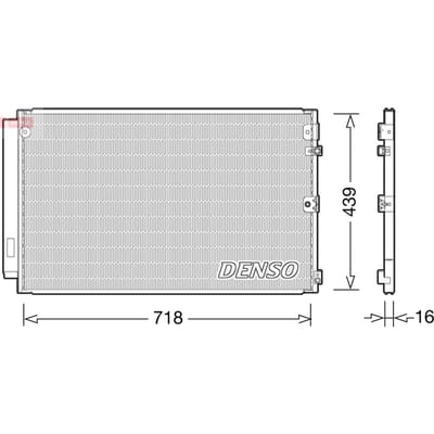 Condensator, airconditioning DENSO DCN51011