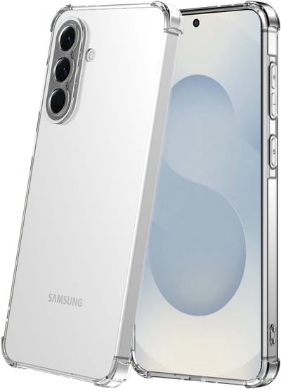 Geschikt voor Samsung Galaxy S25 Telefoonhoesje Transparant met Stootrand - Shockproof TPU Siliconen Back Cover Case Doorzichtig - Smartphonica geschikt voor Samsung Galaxy S25