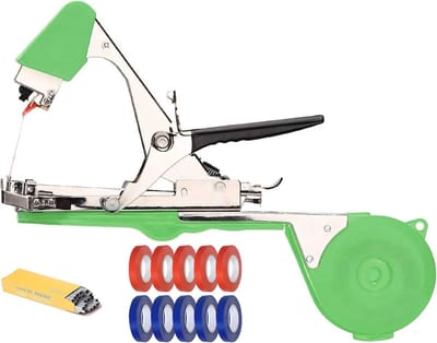 Plant Bindmachine, Tuin Plant Tool voor Wijngaard, Wijnstok Bindband Plant Landbouw Tapetool met 10 Rolls Tape en een doos met nietjes Set