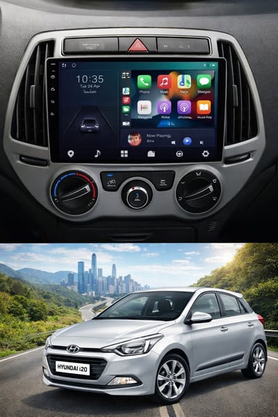 ADIVOX 9 inch T1 geschikt voor Hyundai i20 2012-2015 Android 15 CarPlay/Auto/Wifi/RDS/DSP/NAV/DAB+