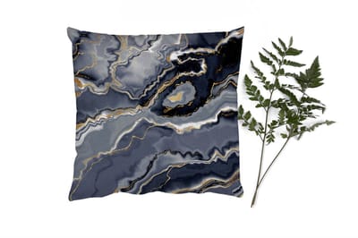 Sierkussens - Kussentjes Woonkamer - 50x50 cm - Glitter - Goud - Marmer - Agaat - Geode