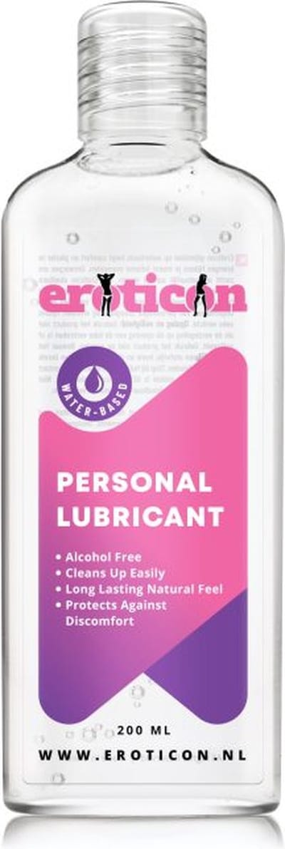 Eroticon Glijmiddel 200ml - Op Waterbasis en Alcohol vrij - Lubricant - Lube - Smeermiddel - Massage gel