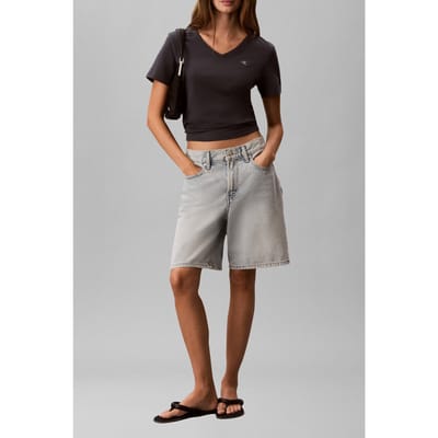 Calvin Klein Archive Jersey V-neck T-shirt Ebony Taglia: XS | Maglie Sportivi Outlet | Donna | Nero