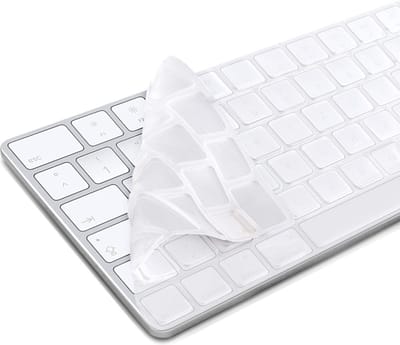 kwmobile Silicone Toetsenbord Beschermer geschikt voor Apple Magic Keyboard - QWERTZ Toetsenbord Cover - Transparant