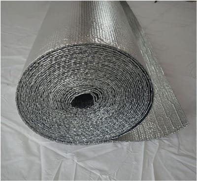 Radiator Reflector Folie - Isolatiebubbeltjesplastic Aluminiumfolie - Energie Besparen - Geluiddempend Waterdicht - 1x15m - Zilver