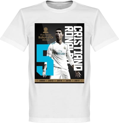 Ronaldo Ballon D'Or 2017 T-Shirt - M