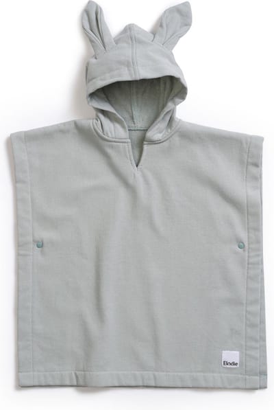 Elodie Bad Poncho Kinderen - Badponcho - Badcape - Poncho kind - 1-3 jaar - Mineral Green