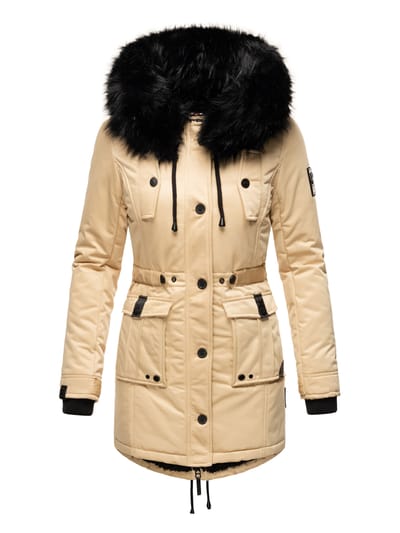 Navahoo Dames Winterjas Luluna-Princess – Warm, Stijlvol & Met Teddyvoering en Kunstbontkraag