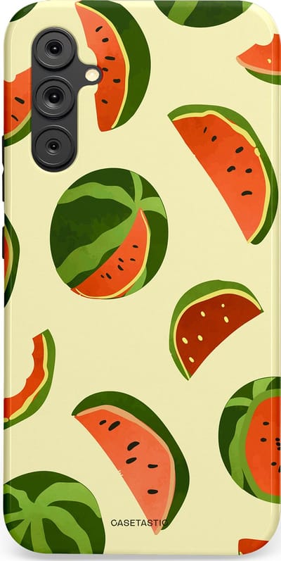 Casetastic Hoesje Geschikt voor Samsung A34 (5G) - Stijlvolle Beschermende Duo-layer Case - Watermeloen Festijn
