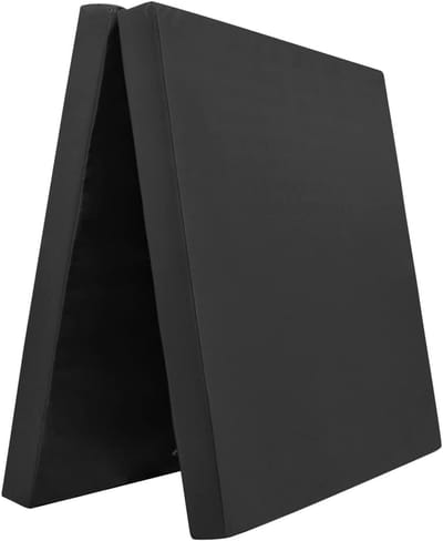 Inklapbare Turnmat - Vloermat Gymnastiek - Veelzijdig Gebruik - Antislip Onderkant - 200 x 100 x 8 cm - Zwart