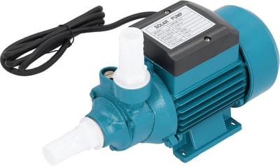 Waterpomp - Drukpomp Irrigatie - Huishoudelijke Watertoevoer - Horizontale Enkele Zuig - 15m 180W DC12V - Turquoise