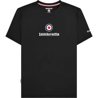 Lambretta Herenlogo T-Shirt (Zwart)
