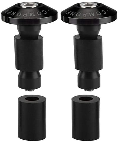 Dailygoods- Stuuruiteinden Universeel - Stuurgewichten - Trillingsdempers - Schuifkappen - Compatibel met 22 mm Stuur - Hoogwaardige Kwaliteit - Motorhandgrepen