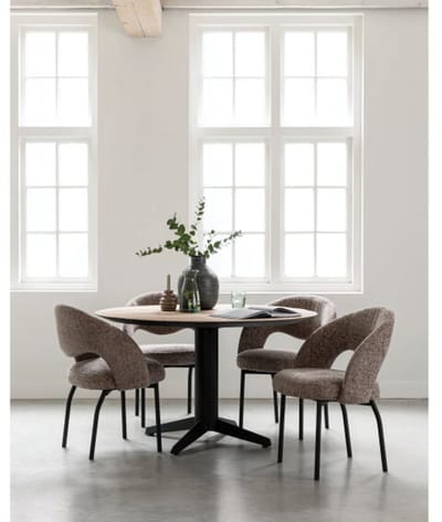 MUST Living Eetkamerstoel Arca - Stof - 61x61x86 cm