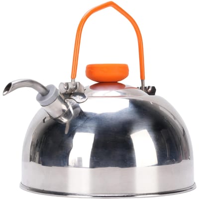 Bouilloire de Camping Extérieure Portable Sac à Dos Randonnée Sac à Dos Thé Café Pot pour Faire Bouillir l'Eau Acier Inoxydable gray