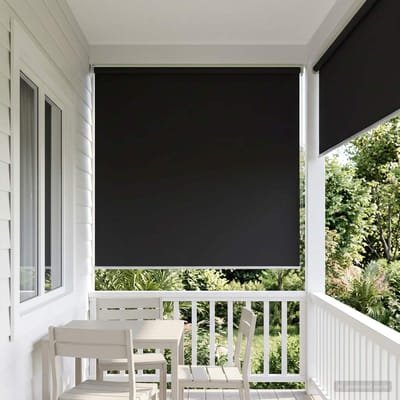 vidaXL - Buitenrolgordijn - UV-bescherming - Antraciet - 100 - x - 230 - cm - (B - x - H)