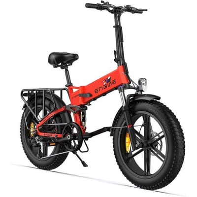 Vélo électrique pliable - ENGWE - ENGINE X - Batterie amovible 48 V 13 Ah - Autonomie 120 km - Rouge rood